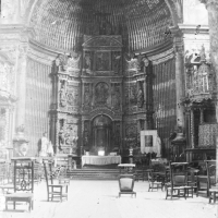 Una de las fotografías más antiguas del interior de la Iglesia